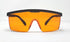 WDS Glasses Eye Protector Lab Work Orange Lens Light Blocking Anti Led Anti Fog Green Case